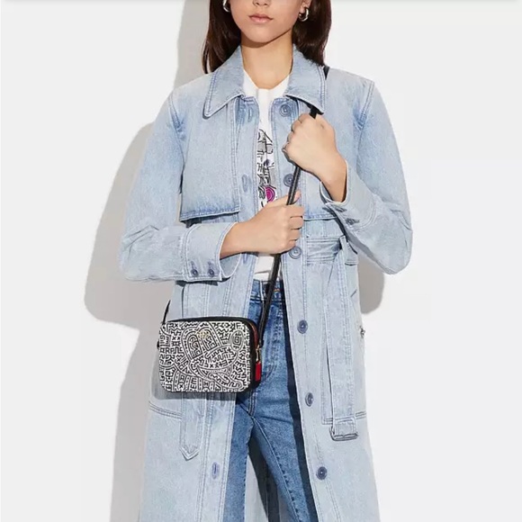 NWT! Coach x Disney Mickey Mouse X Keith Haring Mini Camera Bag - Picture 5 of 5